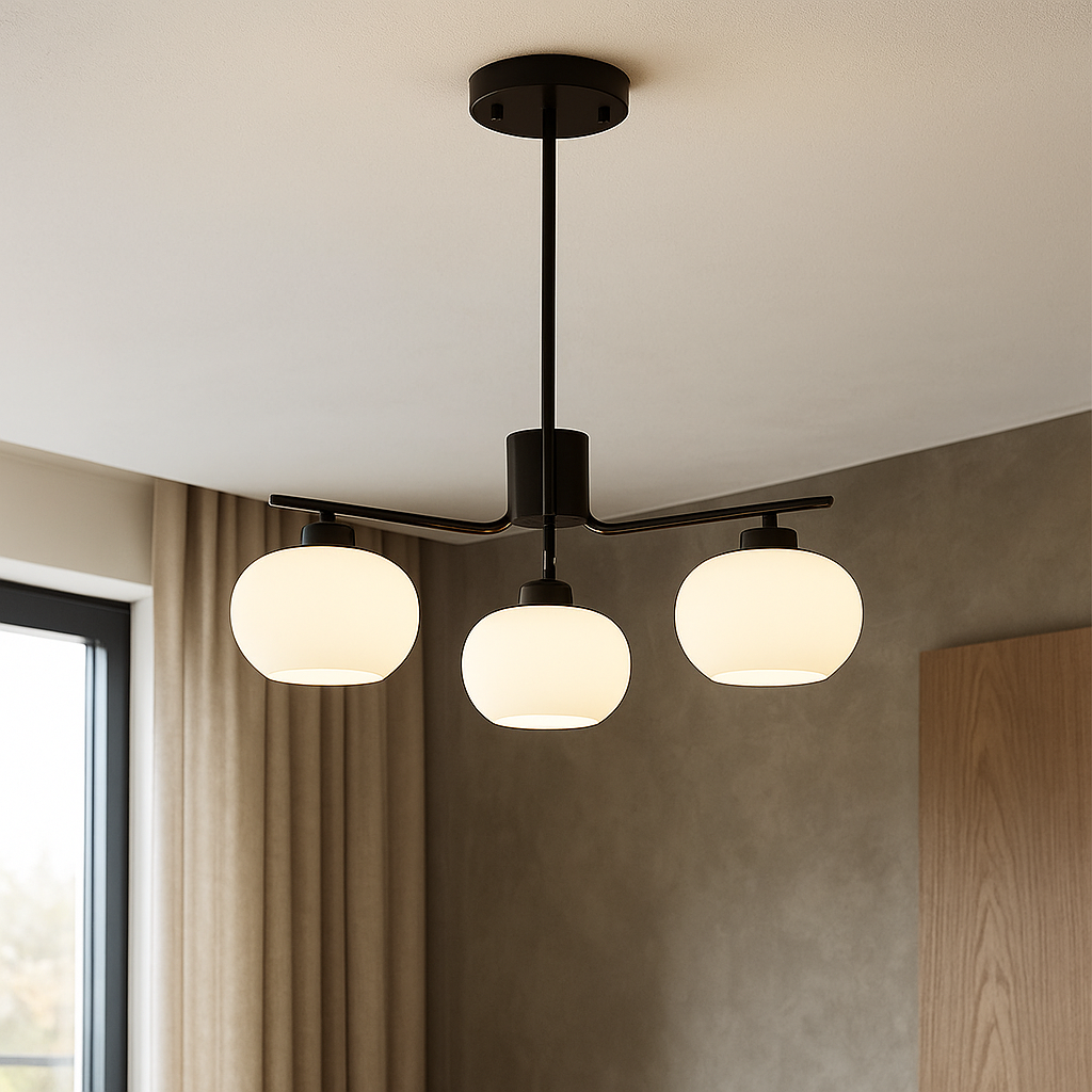 Lustre Bauhaus Élégant pour Chambre – Éclairage Chaud et Ambiance Chaleureuse, Design Intemporel et Polyvalent 0