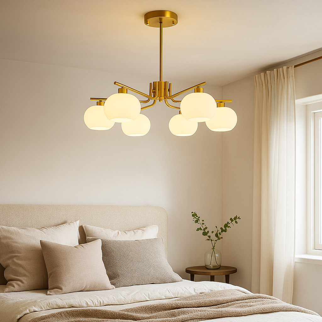 Lustre Bauhaus Élégant pour Chambre – Éclairage Chaud et Ambiance Chaleureuse, Design Intemporel et Polyvalent 1