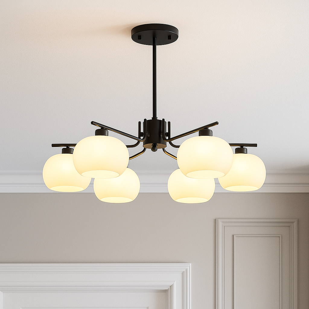 Lustre Bauhaus Élégant pour Chambre – Éclairage Chaud et Ambiance Chaleureuse, Design Intemporel et Polyvalent 3