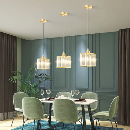 GlinsterLicht - Lampe Suspendue Élégante en Cristal K9