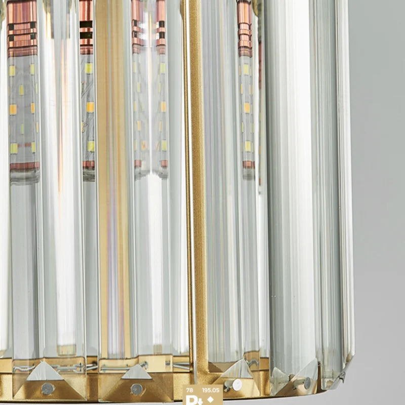 GlinsterLicht - Lampe Suspendue Élégante en Cristal K9