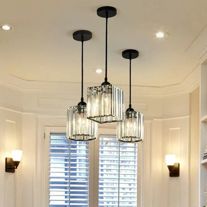 GlinsterLicht - Lampe Suspendue Élégante en Cristal K9