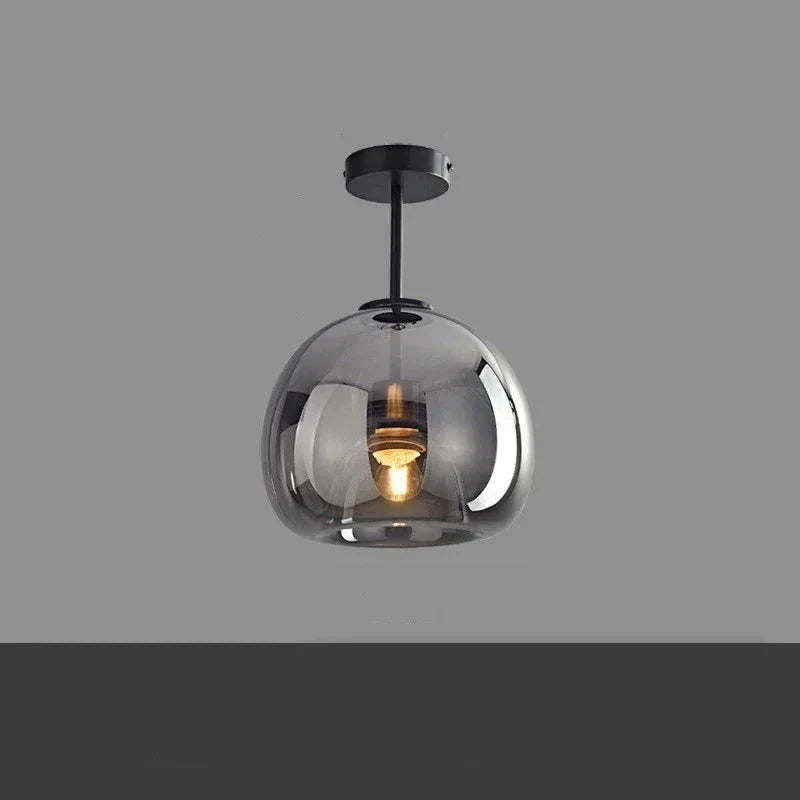Lampe de Plafond en Verre Épuré