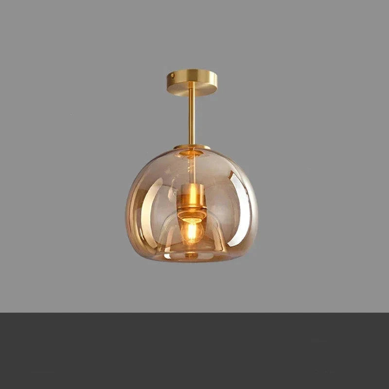 Lampe de Plafond en Verre Épuré