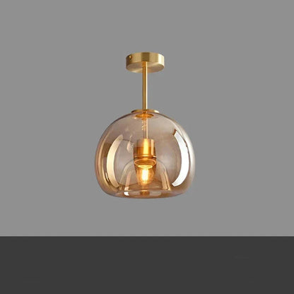 Lampe de Plafond en Verre Épuré