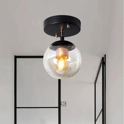 LuminousSphere - Lampe de Plafond en Verre Moderne