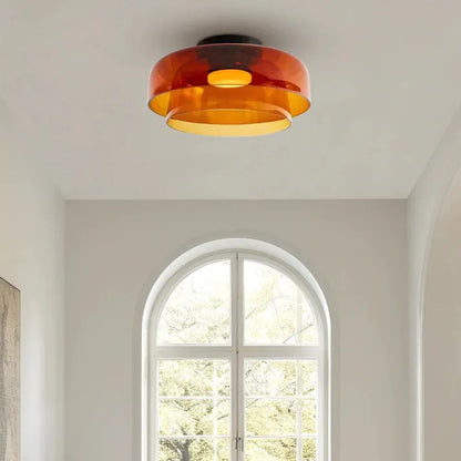 GlassLuxe – Lumière de Plafond Médiévale