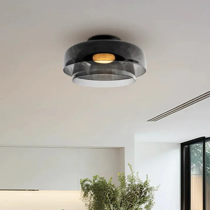 GlassLuxe – Lumière de Plafond Médiévale