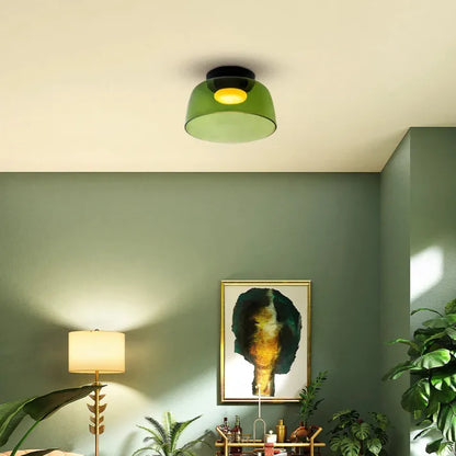 GlassLuxe – Lumière de Plafond Médiévale