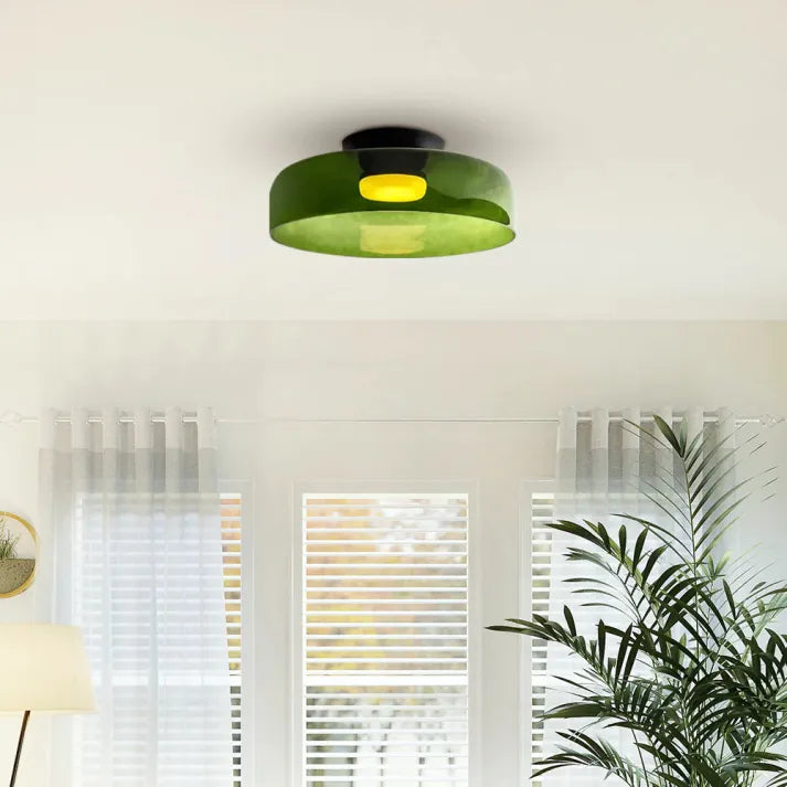 GlassLuxe – Lumière de Plafond Médiévale