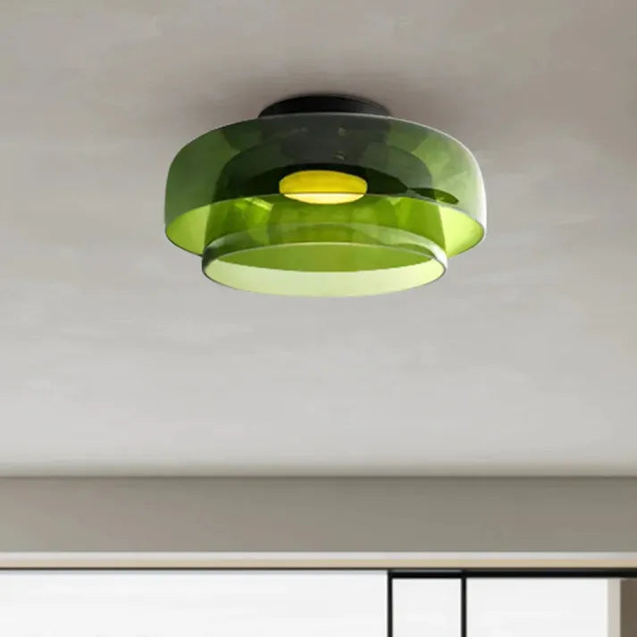GlassLuxe – Lumière de Plafond Médiévale