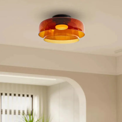 GlassLuxe – Lumière de Plafond Médiévale
