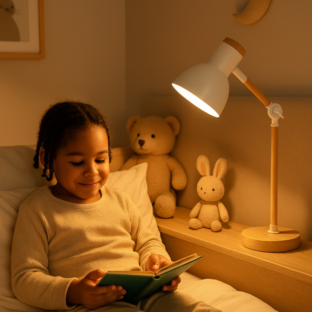 NordicGlow | Lampe de table scandinave en bois