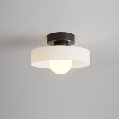 Plafonnier géométrique Bauhaus en laiton et verre – Design moderne et intemporel