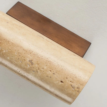 Toine Marbre – Applique Murale de Luxe en Marbre Massif – Style Japandi – Ampoule E27 Incluse