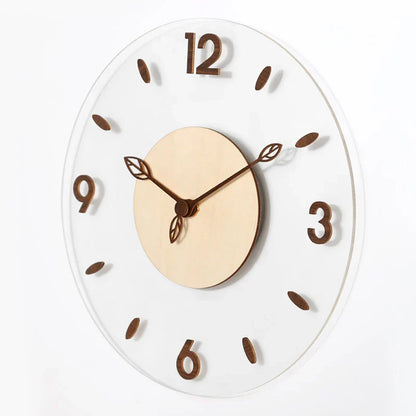 WalnutCraft - Horloge murale en bois de noyer