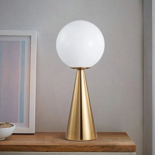 ModernFusion - Lampe de Chevet Créative en Verre Doré