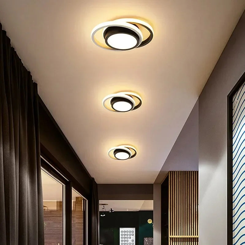Lampe de Plafond LED Moderne - 2 Anneaux