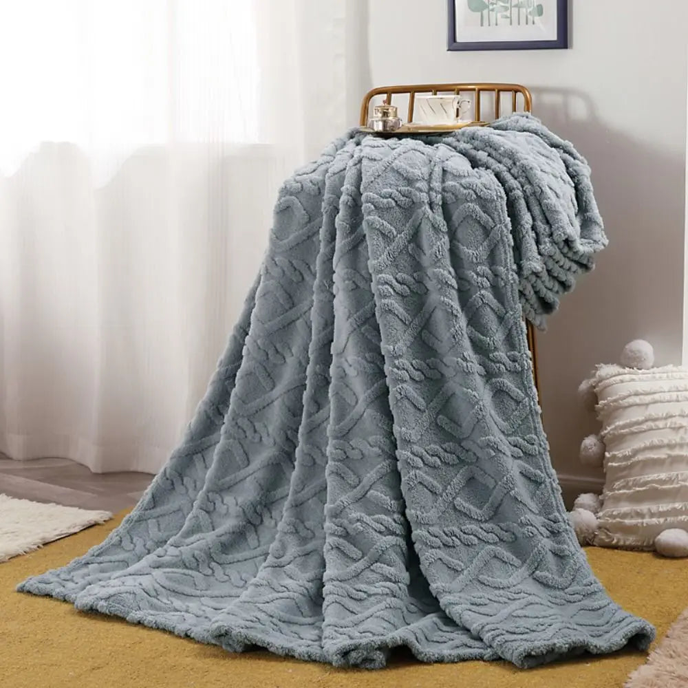 CozyFluff - Couverture Flanelle Imprimée pour Toutes Saisons