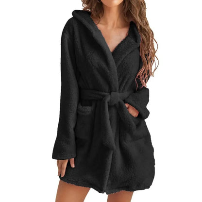 CozyElegance – Peignoir Épais et Chaleureux pour l’Hiver