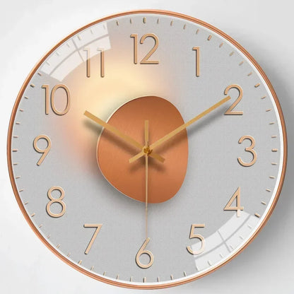 SilentTime – Horloge Murale Numérique Classique | Design Silencieux | 30 cm | Idéal pour Chambre ou Salon