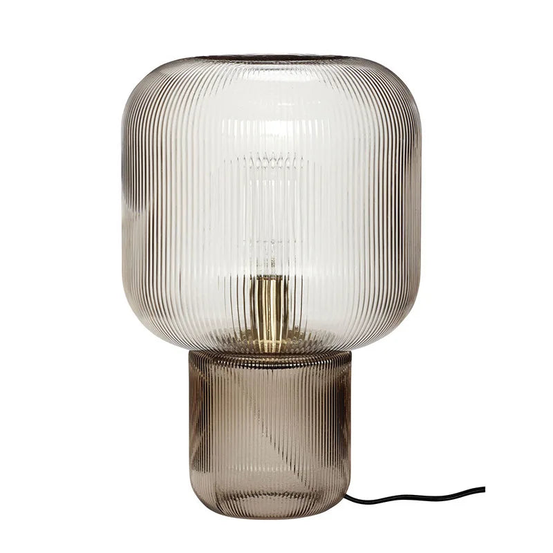 LuxeMushroom - Lampe de Table en Verre pour Intérieurs Élégants