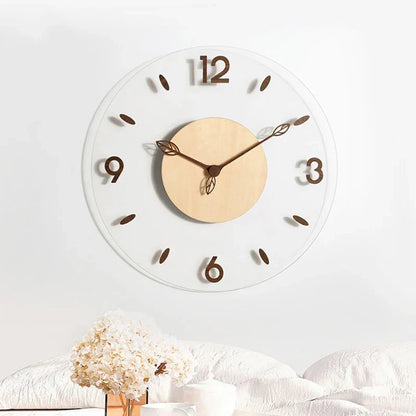 WalnutCraft - Horloge murale en bois de noyer