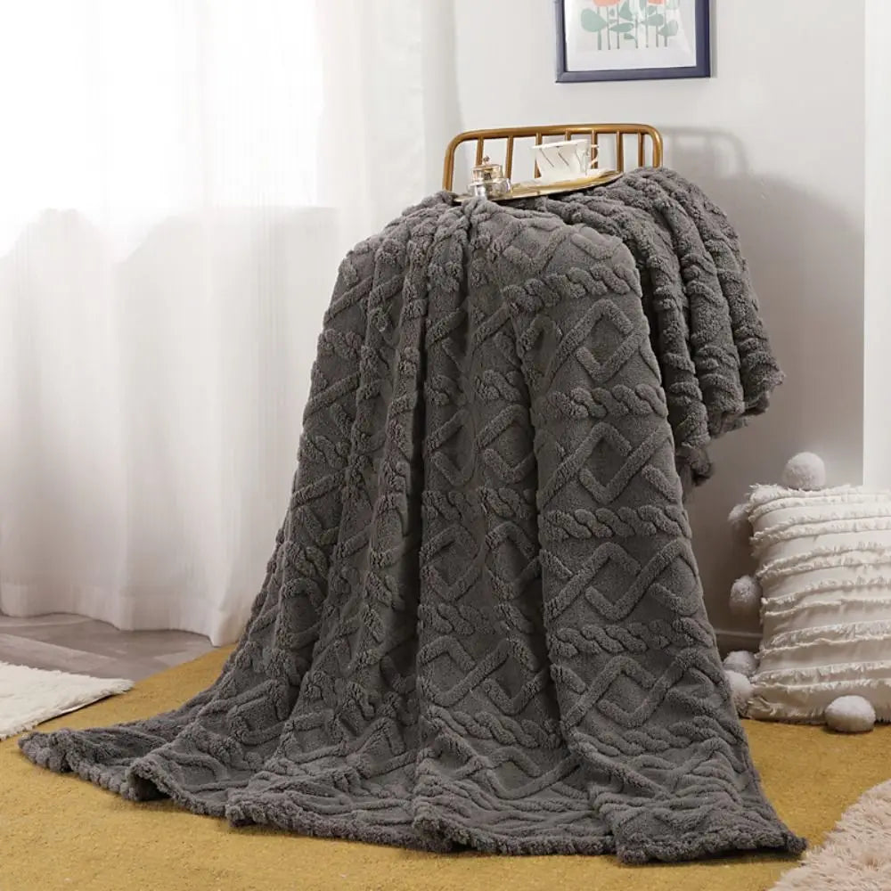 CozyFluff - Couverture Flanelle Imprimée pour Toutes Saisons