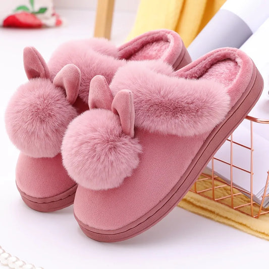 CozyBunny | Pantoufles Lapin en Peluche Douce