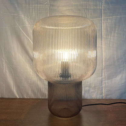 LuxeMushroom - Lampe de Table en Verre pour Intérieurs Élégants