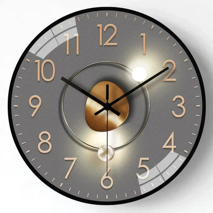 SilentTime – Horloge Murale Numérique Classique | Design Silencieux | 30 cm | Idéal pour Chambre ou Salon