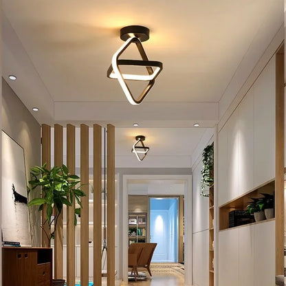 Lampe de Plafond LED Moderne - 2 Anneaux