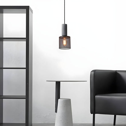 FERROX | Suspension Industrielle – Béton & Fer – LED avec Douille E27