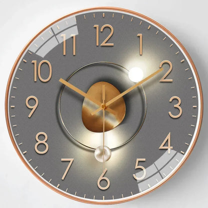 SilentTime – Horloge Murale Numérique Classique | Design Silencieux | 30 cm | Idéal pour Chambre ou Salon