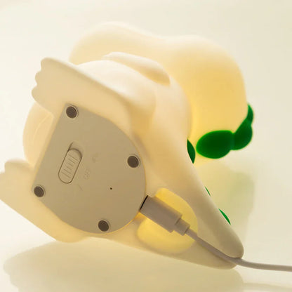 DinoGlow - Lampe de Nuit Rechargeable à 7 Couleurs