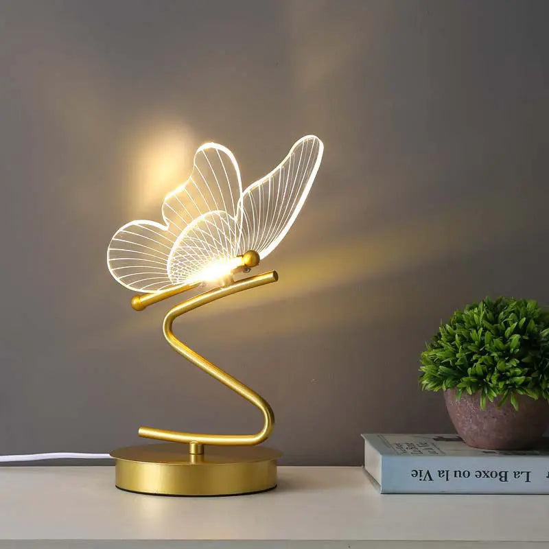 LumièrePapillon - Lampe de Chevet USB Éclairante et Élégante