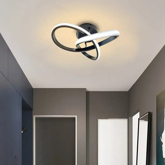 Lampe de Plafond LED Moderne - 2 Anneaux