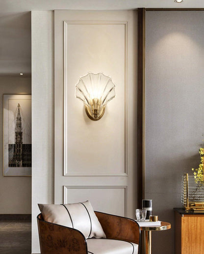 Shell Light - Lampe murale design en coquillage
