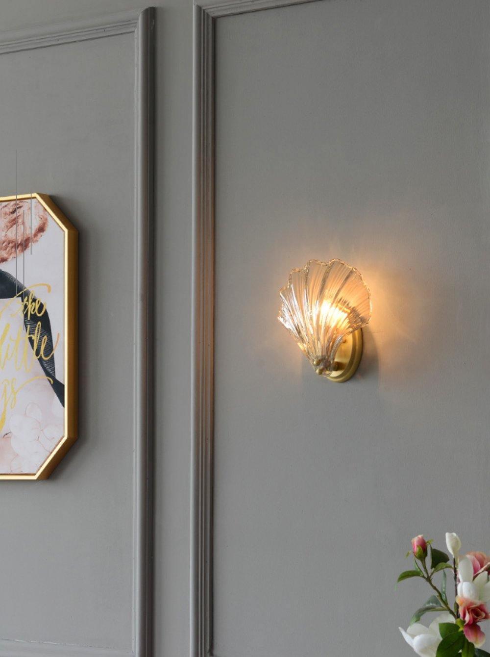 Shell Light - Lampe murale design en coquillage