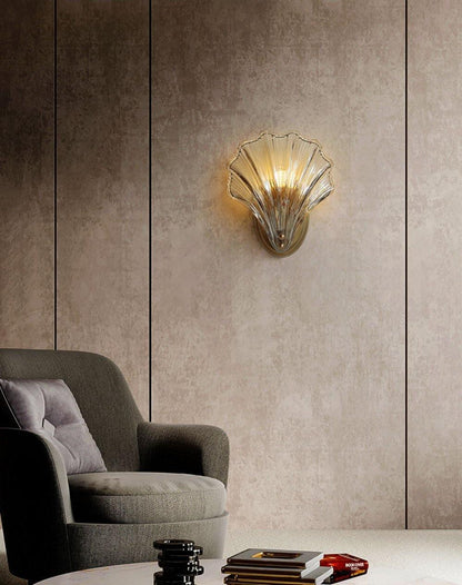 Shell Light - Lampe murale design en coquillage