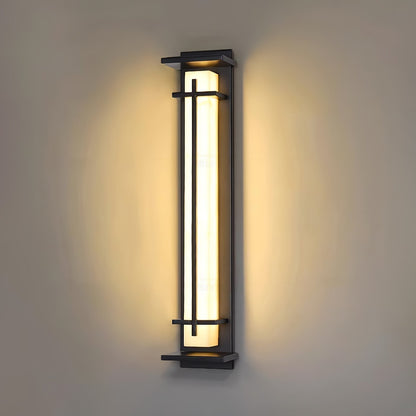 STRAVO | Applique Murale d’Extérieur – Acier Inoxydable & Marbre – LED Intégrée – IP65 – 3 Tailles & Couleurs