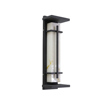 STRAVO | Applique Murale d’Extérieur – Acier Inoxydable & Marbre – LED Intégrée – IP65 – 3 Tailles & Couleurs