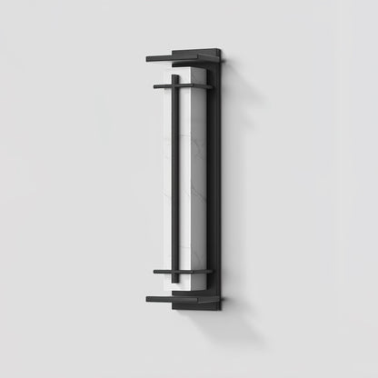 STRAVO | Applique Murale d’Extérieur – Acier Inoxydable & Marbre – LED Intégrée – IP65 – 3 Tailles & Couleurs