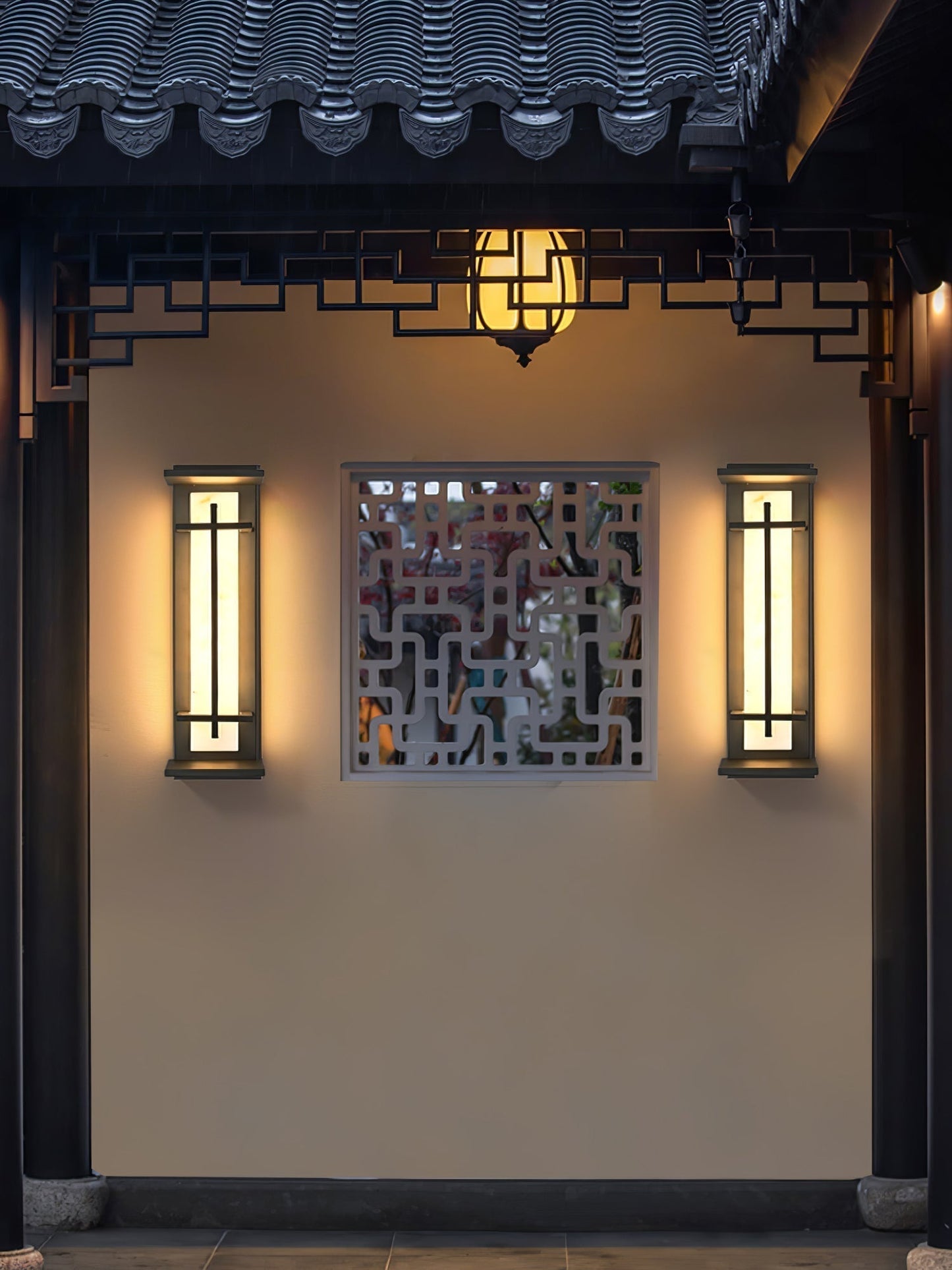STRAVO | Applique Murale d’Extérieur – Acier Inoxydable & Marbre – LED Intégrée – IP65 – 3 Tailles & Couleurs