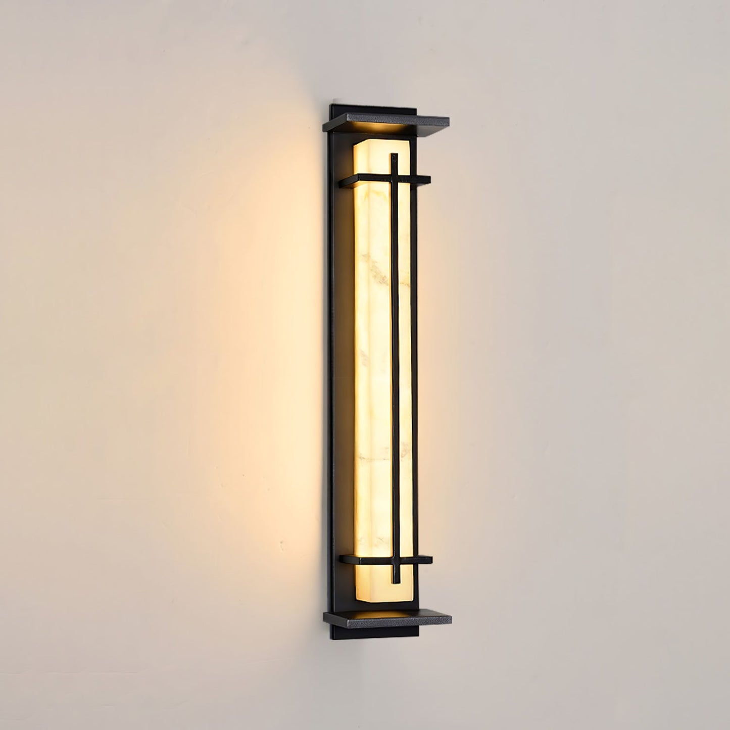 STRAVO | Applique Murale d’Extérieur – Acier Inoxydable & Marbre – LED Intégrée – IP65 – 3 Tailles & Couleurs