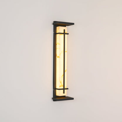 STRAVO | Applique Murale d’Extérieur – Acier Inoxydable & Marbre – LED Intégrée – IP65 – 3 Tailles & Couleurs