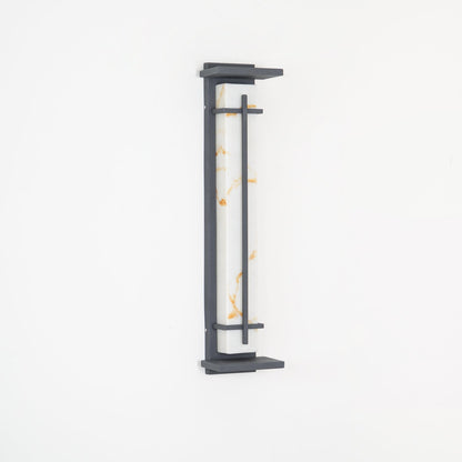 STRAVO | Applique Murale d’Extérieur – Acier Inoxydable & Marbre – LED Intégrée – IP65 – 3 Tailles & Couleurs