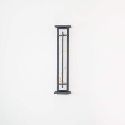 STRAVO | Applique Murale d’Extérieur – Acier Inoxydable & Marbre – LED Intégrée – IP65 – 3 Tailles & Couleurs