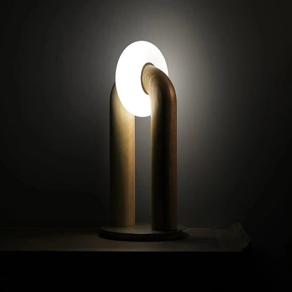 Archtouch | Lampe de Table Sans Fil – Bois & Acrylique – LED Tactile 3 Modes