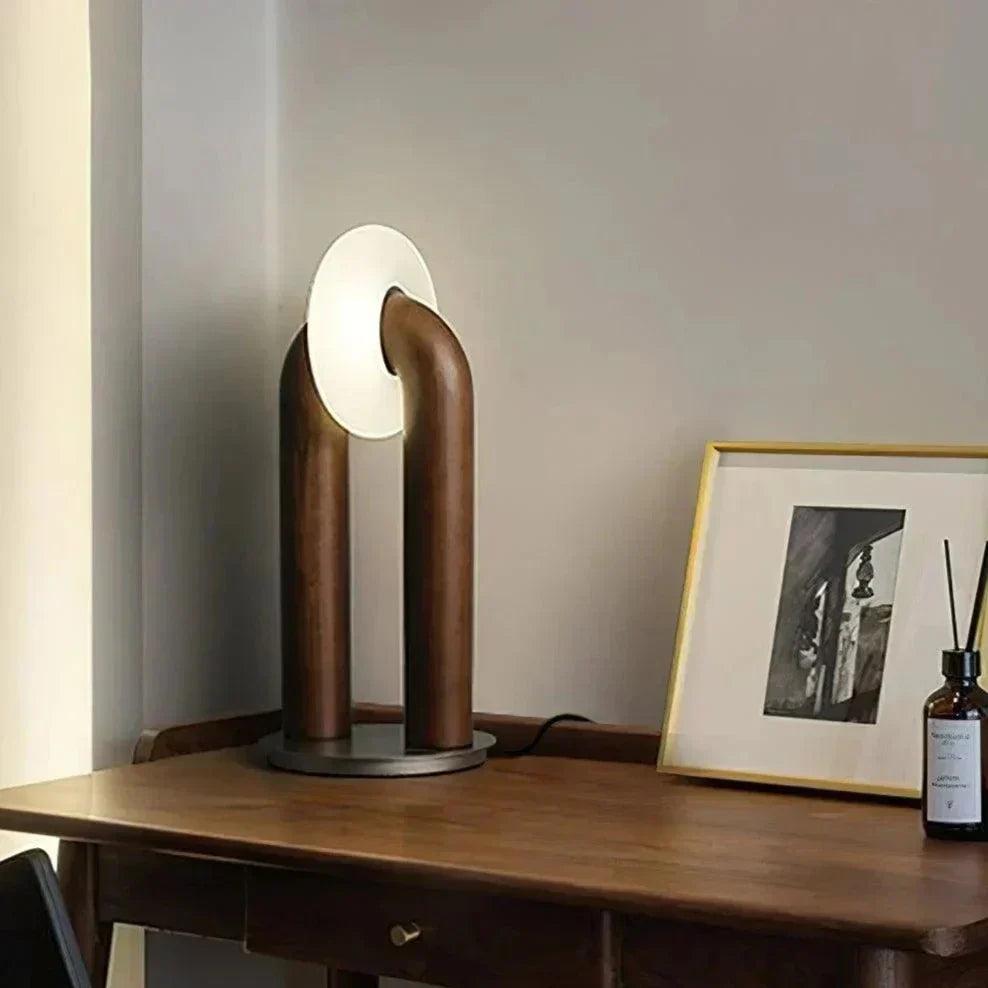 Archtouch | Lampe de Table Sans Fil – Bois & Acrylique – LED Tactile 3 Modes
